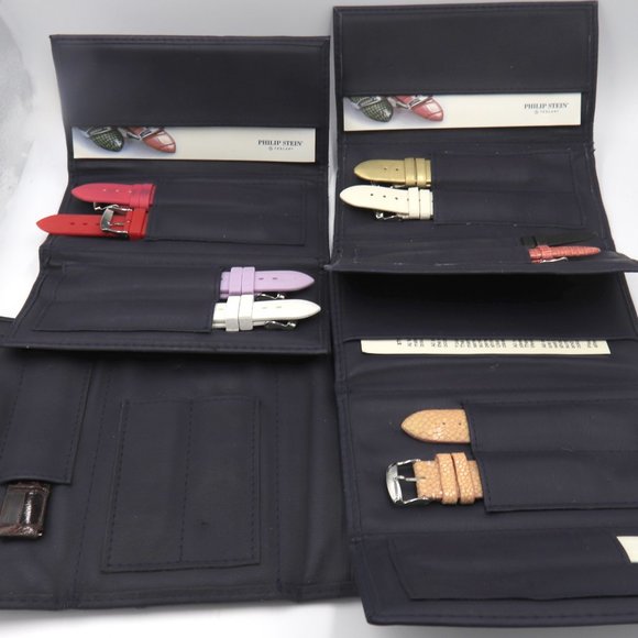 Group of 11 Philip & Stein Leather Straps